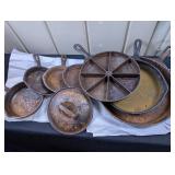 Cast Iron: Skillets & Cornbread Pans (some USA)
