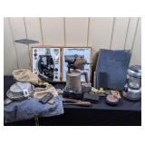 Diesel textbook, Microscope, Boy Scout Mess Kit