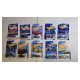 10 Hot Wheels, may contain 1990s through 2020s
