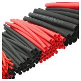 127PCS Black Red Heat Shrink Tubing 2:1...