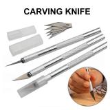 DIY Aluminum Alloy Hand Carving Knife Model...