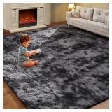VIKAMA Tie-Dye Plush Carpet Living Room...
