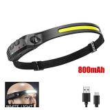 COB LED Headlamp Induction Head Lamp Built-in...