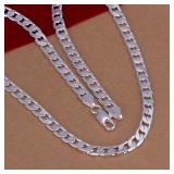 Fine 6MM Men Solid Silver Color Necklace...