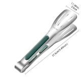 Non-Slip Stainless Steel Food Tongs Meat Salad...