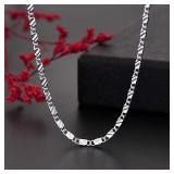 New 925 Sterling Silver fine 2MM flat Clavicle...