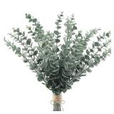 20pcs Artificial Eucalyptus Stems Leaves Green...