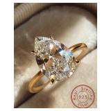 925 Sterling Silver 1-4 CT Simple Sparkling...