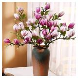 Artificial Flower Silk Magnolia Bouquet Diy...