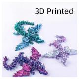 14cm 3D Printed Magic Wing Dragon Movable Joint...