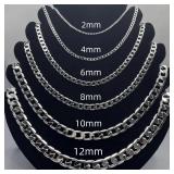 1pc Men's 925 Sterling Silver Necklace Face...