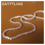 925 Sterling Silver 75cm Exquisite Sparkling...