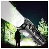 LED Strong Light Flashlight Rechargeable Multi...