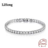 Lihong S925 Sterling Silver Bracelet Zirconia...