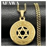 Hebrew Star of David Pendant Necklace for Women...