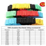 800PCS Heat Shrink Tubing 2:1 Electrical Wire...