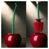 1pc Red Toilet Brush Creative Lovely Cherry...