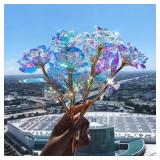 18cm Golden Rose Flower Valentine Day Gift...