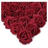 10Pcs Artificial Foam Rose Flowers PE Fake...