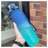 1 Liter Large Capacity Sports Water Bottle Leak...