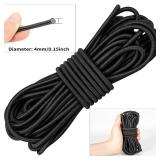 5MM 10 meters Strong Elastic Rope White/black...