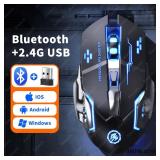 Wireless Bluetooth Gaming Mouse 2.4g USB...