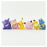 Pokemon 6pcs/set Pikachu Psyduck Gengar...