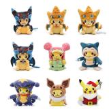 Cos Eevee Pikachu Cosplay Plush Toys Pikachu...