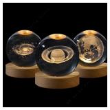 1pc Unique 3D Crystal Ball Night Light Led Lamp...
