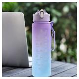 3Sizes Sports Water Bottle Gradient Color...