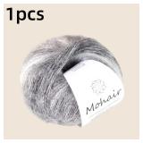 Gradient Mohair Soft Cotton Yarn DIY Crochet...