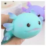 4pcs Axolotl Squeeze Ball Cute Fish Relax...