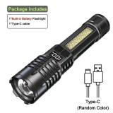 High Power LED Flashlight Powerful TYPE-C...