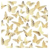 48pcs 3D Butterfly Wall Decor 4 Styles 3 Sizes,...