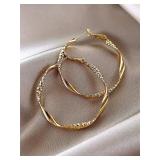 Exquisite silky texture design earrings elegant...