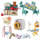 Forest Animal Family 1_12 Dollhouse Accessories...