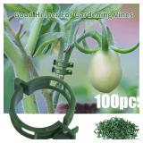 100 PCS Plant Support Clips Plastic Ties...