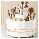 360ï¿½ Rotating Makeup Organizer - 1pc Plastic...