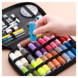 Sewing Kit Complete Set with Threads Needles...