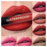 Matte Velvet Lip Gloss Waterproof Liquid...