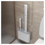 Wall Hanging Toilet Brush with Holder Long...