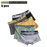 5Pcs Mens Underwear Male Boxers Sexy Underpants...