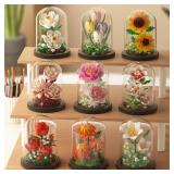 Eternal Flower Bouquet Bonsai Potted Plant...