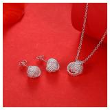 Hot 925 Sterling silver plated Fine ball...