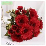 7 Heads Fake Sunflower Gerbera Artificial...