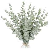 10pc 38CM Artificial Plants Eucalyptus Leaves...