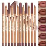 6pcs Velvet Matte Lip Liner Set - Long-Lasting...