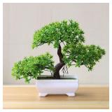Artificial Tree Bonsai Simulation Plants Pot...