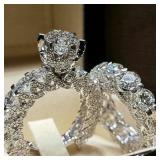 IPARAM Elegant Zircon Ring Jewelry silver...