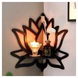 Wooden Lotus Hollow Decorative Rack...